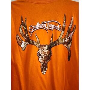 T-SHIRT-SOUTHERN LEGENDS-Hunter Orange-Back Graphic-Camo-DeerMEN-XL
